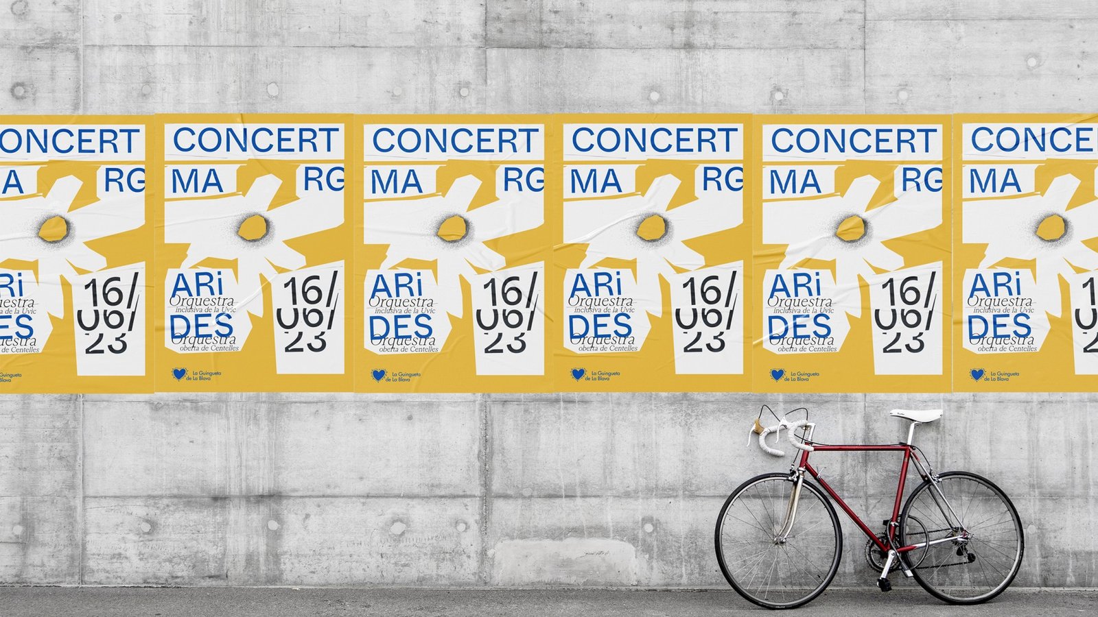 Cartell del concert Margarides — disseny de txelostudio