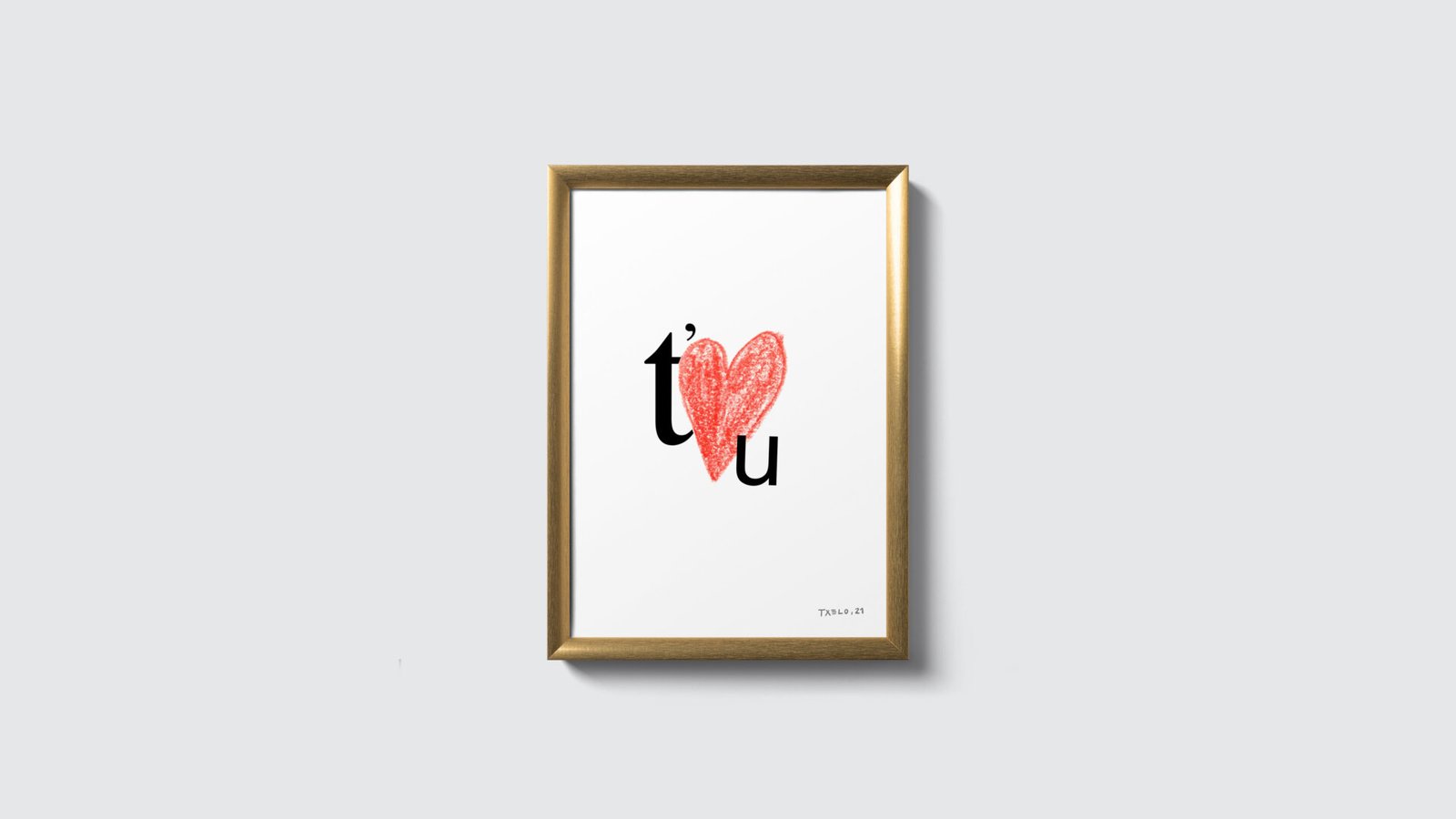 Il·lustració T’estimo — txelostudio